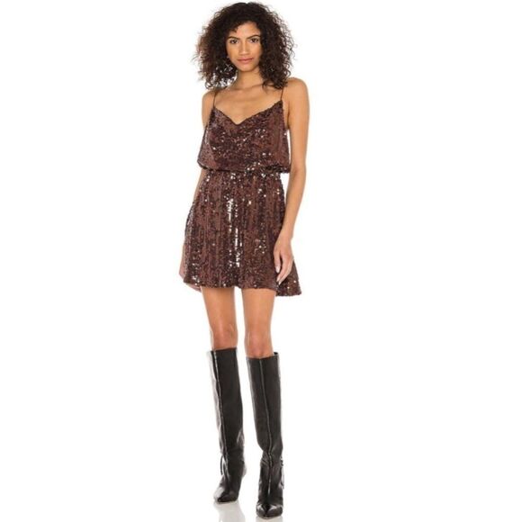 Free people Shimmerfest Mini Dress Size S - Picture 2 of 7